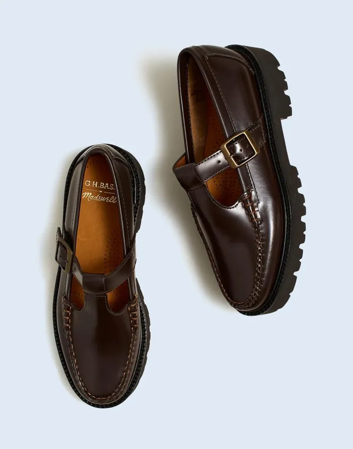 Flats and Loafers Women Madewell Madewell X GHBASS Mary Jane Lug Weejuns Loafers Dark Brown Flats and Loafers Women Madewell Madewell X GHBASS Mary Jane Lug Weejuns Loafers Dark Brown