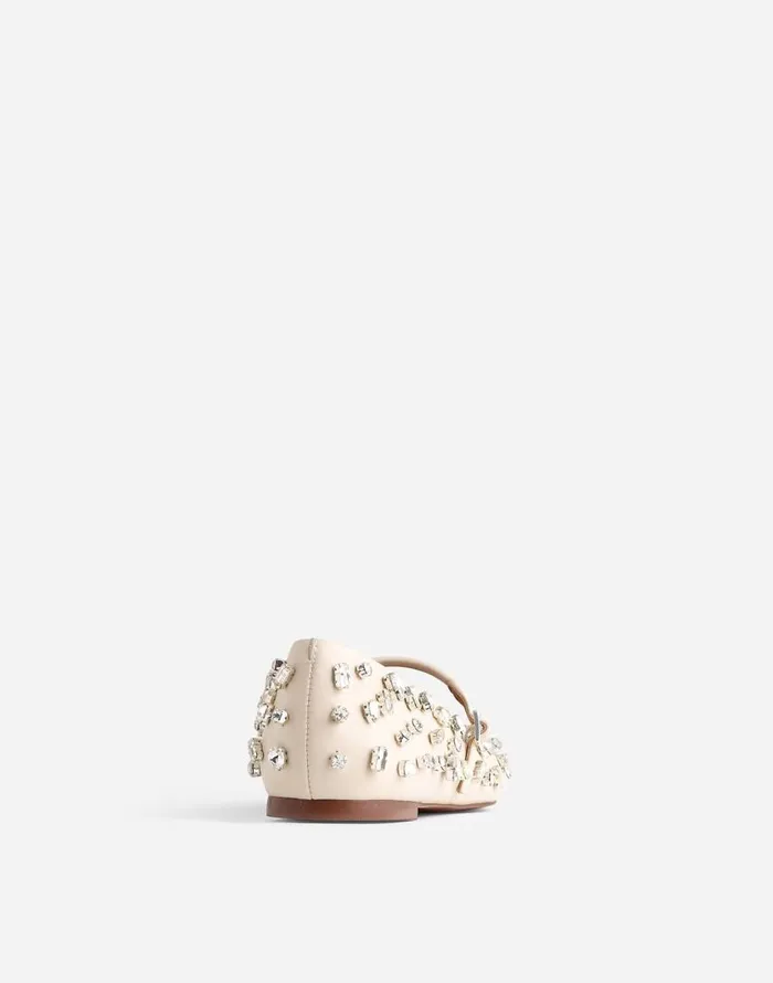 Flats and Loafers Women Madewell The Elsie Mary Jane Flat Ecru