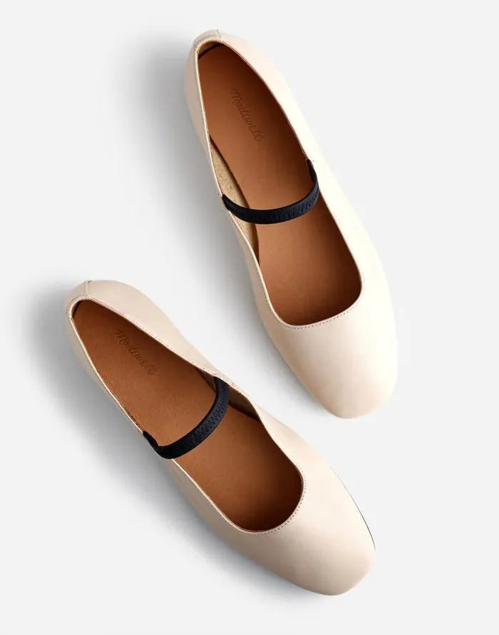 Flats and Loafers Women Madewell The Greta Ballet Flat Ecru