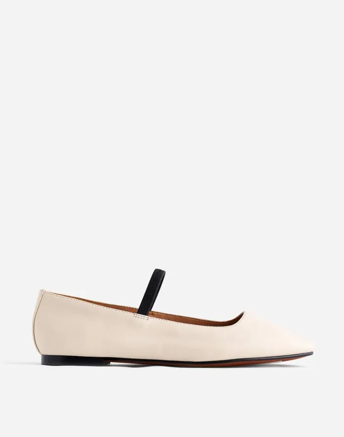 Flats and Loafers Women Madewell The Greta Ballet Flat Ecru