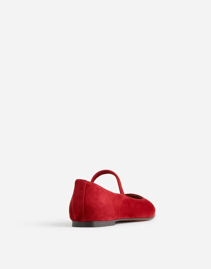 Flats and Loafers Women Madewell The Greta Ballet Flat Ruby Port