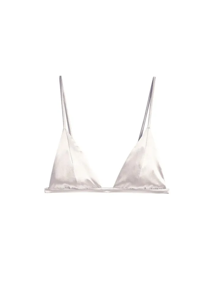 Fleur Du Mal Bridal Luxe Triangle Bra 8211 Women