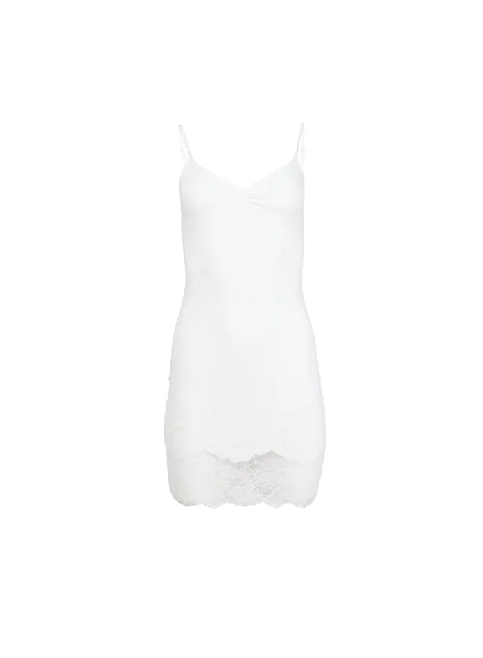 Fleur Du Mal Dresses Organic Cotton Slip Ivory 8211 Women Fleur Du Mal Dresses Organic Cotton Slip Ivory 8211 Women