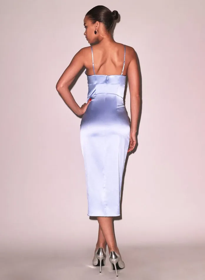 Fleur Du Mal Dresses Silk Zip Slip Cloud 8211 Women