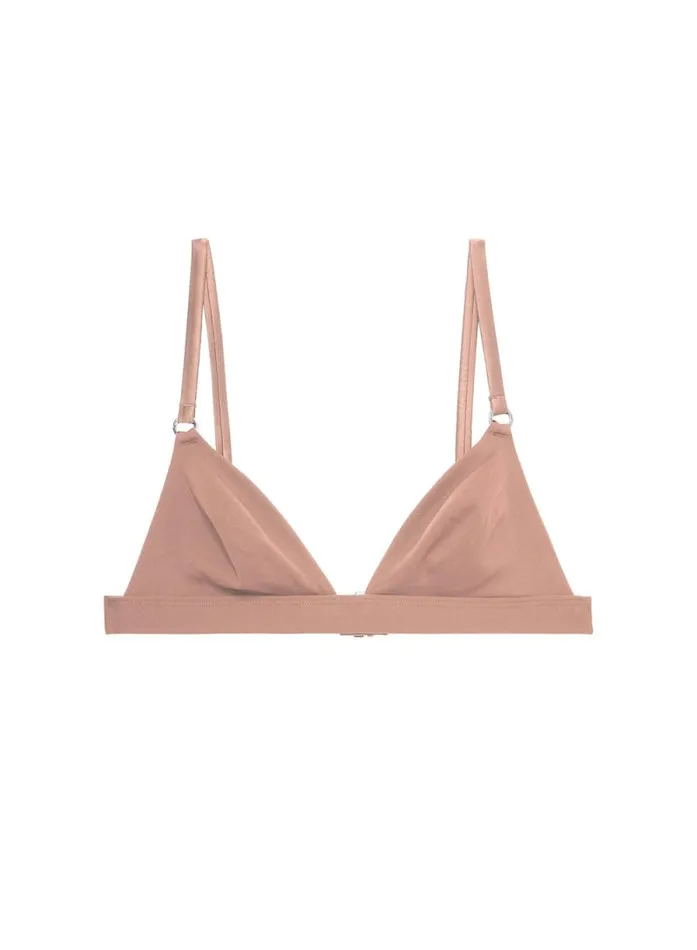 Fleur Du Mal Essentials Bras Le Stretch Micro Triangle Bra Tan 8211 Women