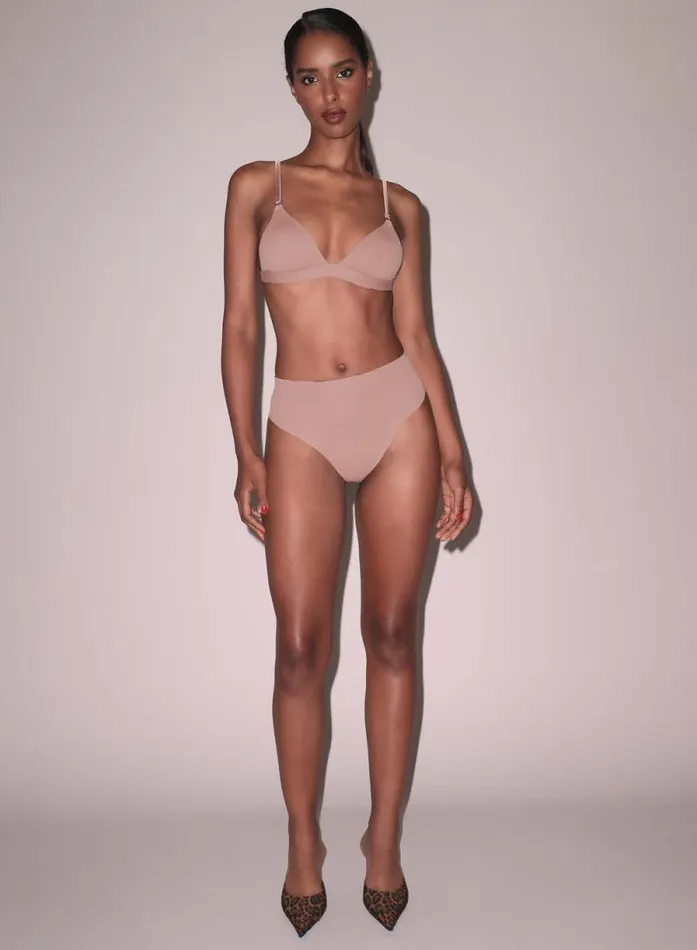 Fleur Du Mal Essentials Bras Le Stretch Micro Triangle Bra Tan 8211 Women