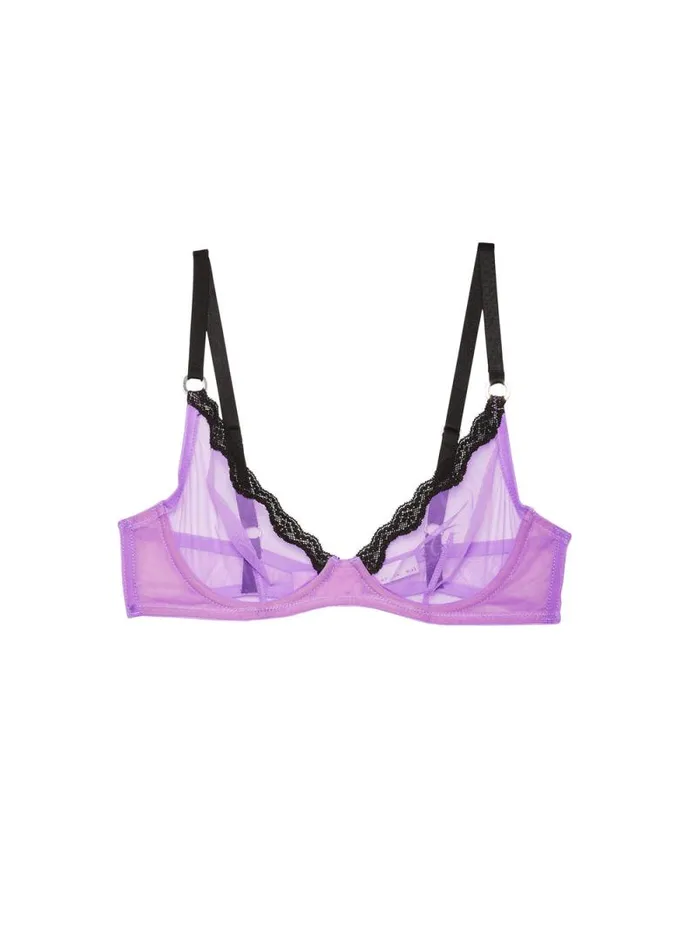 Fleur Du Mal Fuller Cup Bras Sheer Tulle Demi Bra 8211 Women Fleur Du Mal Fuller Cup Bras Sheer Tulle Demi Bra 8211 Women