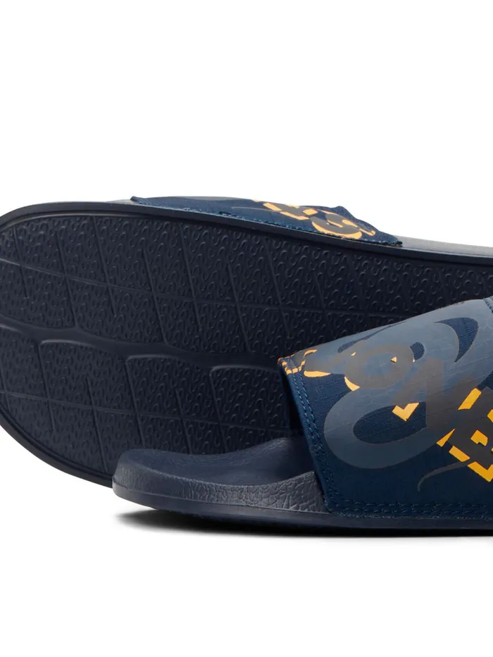 Flip Flops and Sandals JACK and JONES Mens LOGO POOL SANDALS Blue Navy Blazer Popular