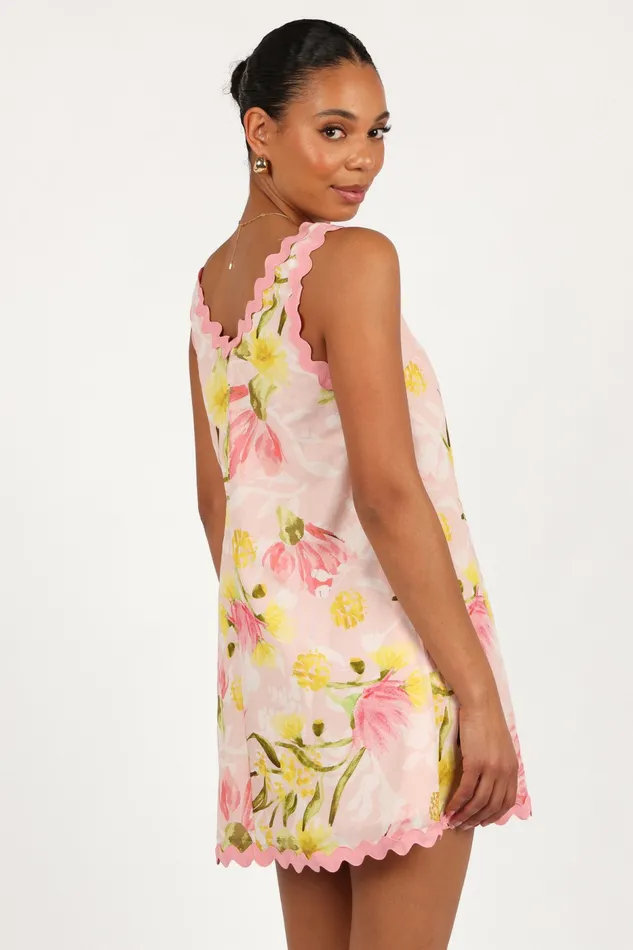 Floral Dresses Calliope Mini Dress Acacia Blossom Petal and Pup Women