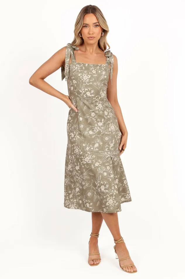 Floral Dresses Laurel Dress Olive Floral 8211 Petal and Pup Women