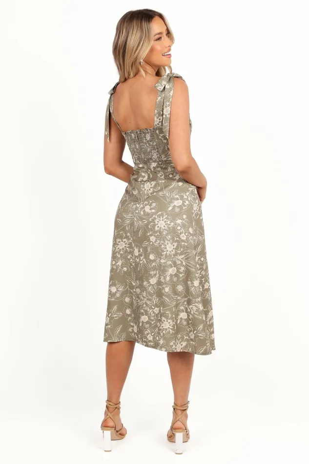 Floral Dresses Laurel Dress Olive Floral 8211 Petal and Pup Women