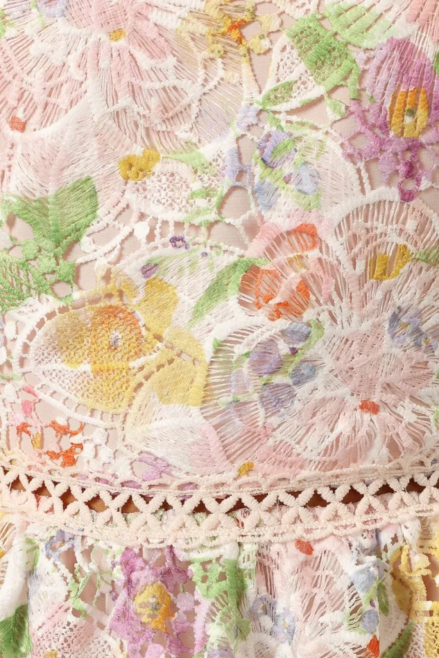 Floral Dresses Maddy Midi Dress Light Pink Multi Petal and Pup Women