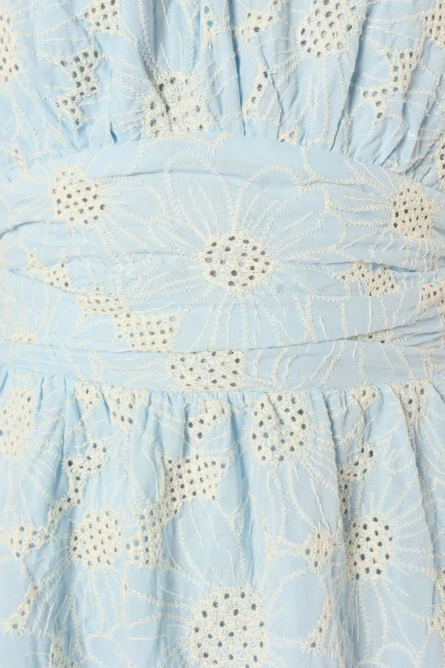 Floral Dresses Taila Halterneck Midi Dress Blue Floral 8211 Petal and Pup Women