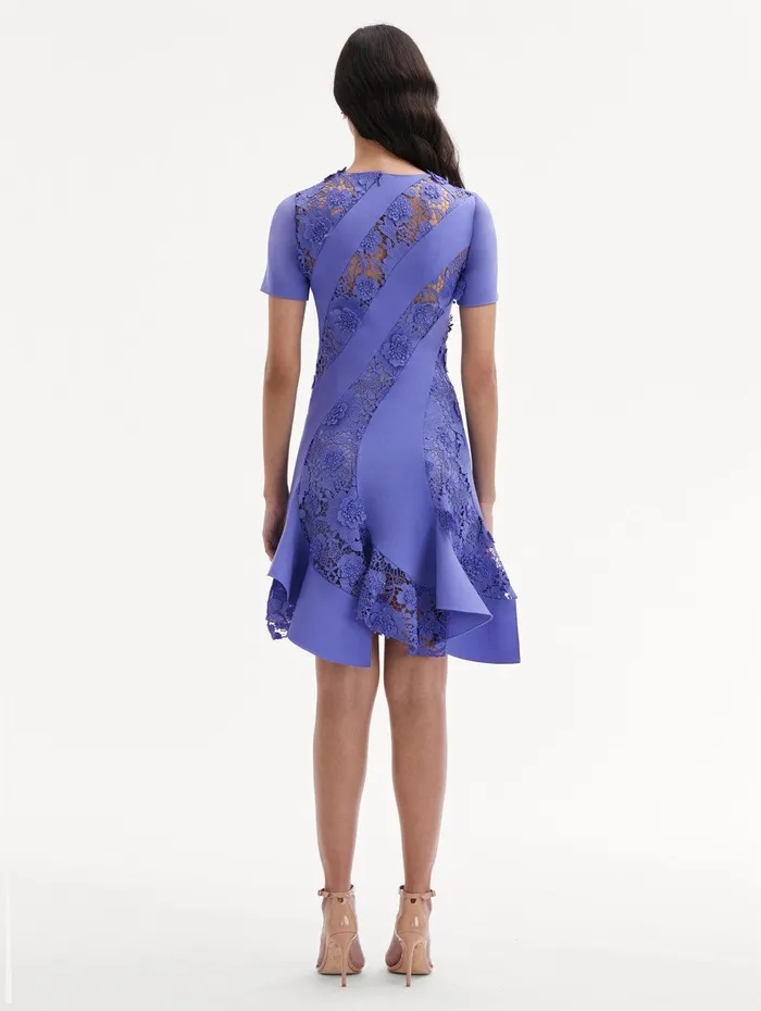 Floral Guipure Asymmetrical Dress Crocus Women Oscar De La Renta Dresses Floral Guipure Asymmetrical Dress Crocus Women Oscar De La Renta Dresses