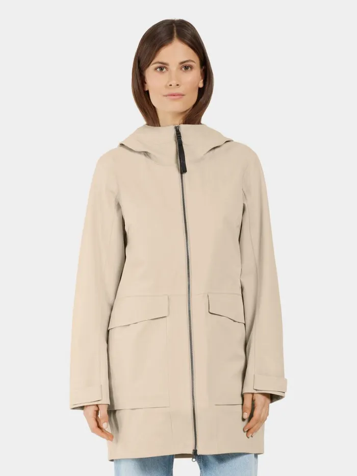 Fredrika Parka Clay Beige Women Didriksons Spring Jackets
