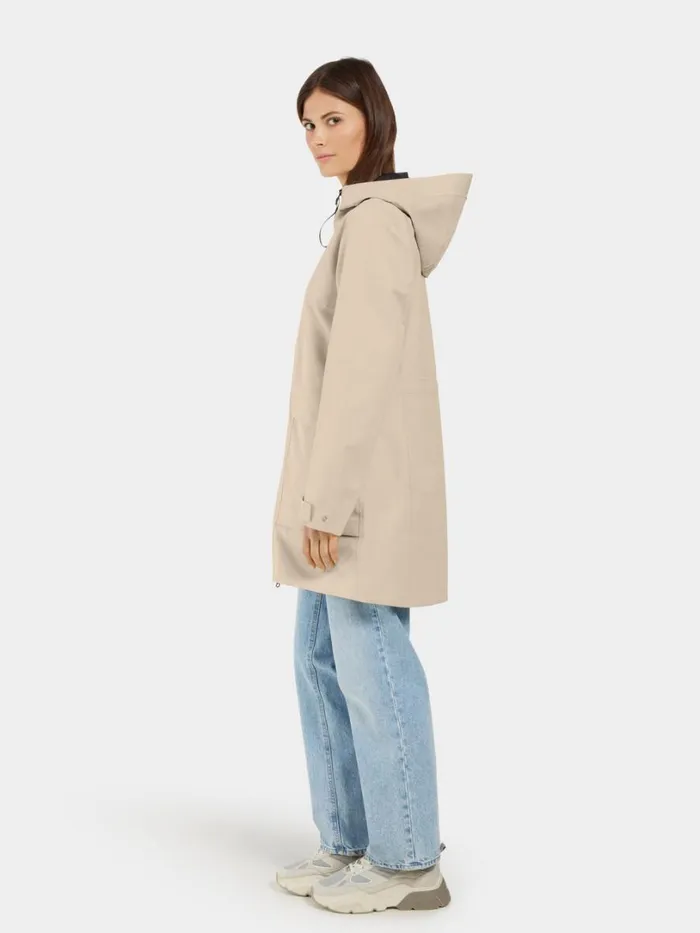 Fredrika Parka Clay Beige Women Didriksons Spring Jackets