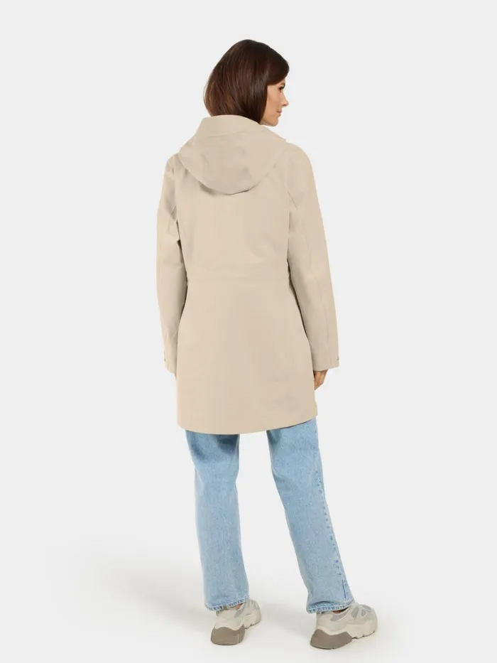 Fredrika Parka Clay Beige Women Didriksons Spring Jackets