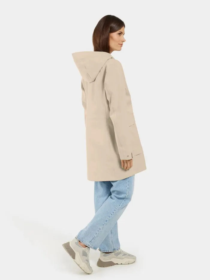 Fredrika Parka Clay Beige Women Didriksons Spring Jackets