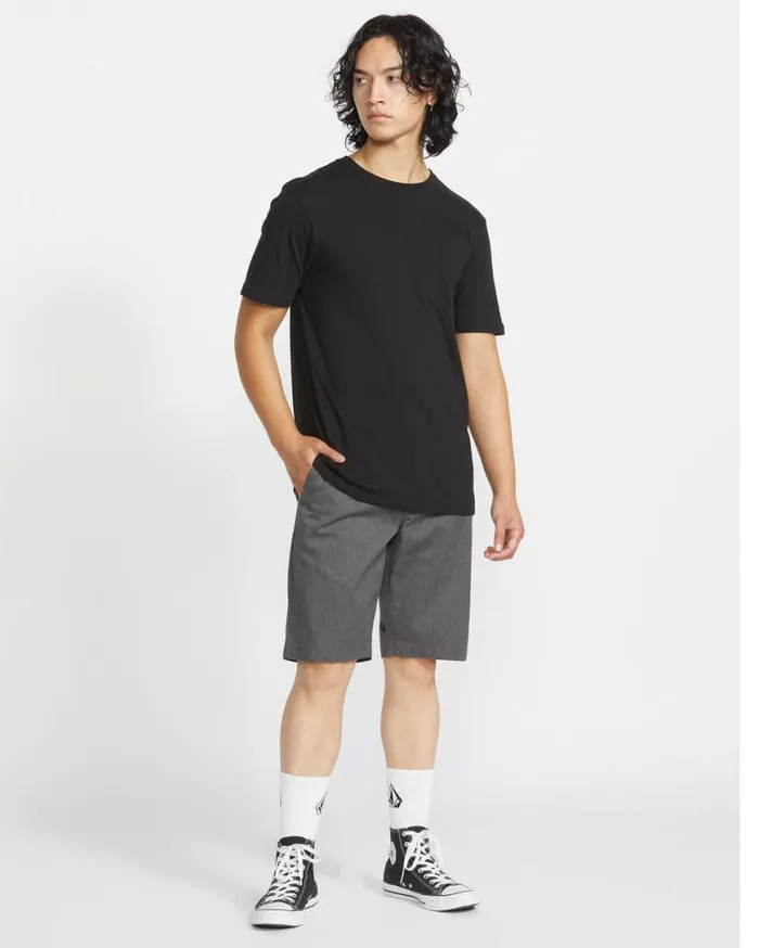 Frickin Modern Stretch Shorts 8211 Charcoal Heather Mens Volcom Shorts