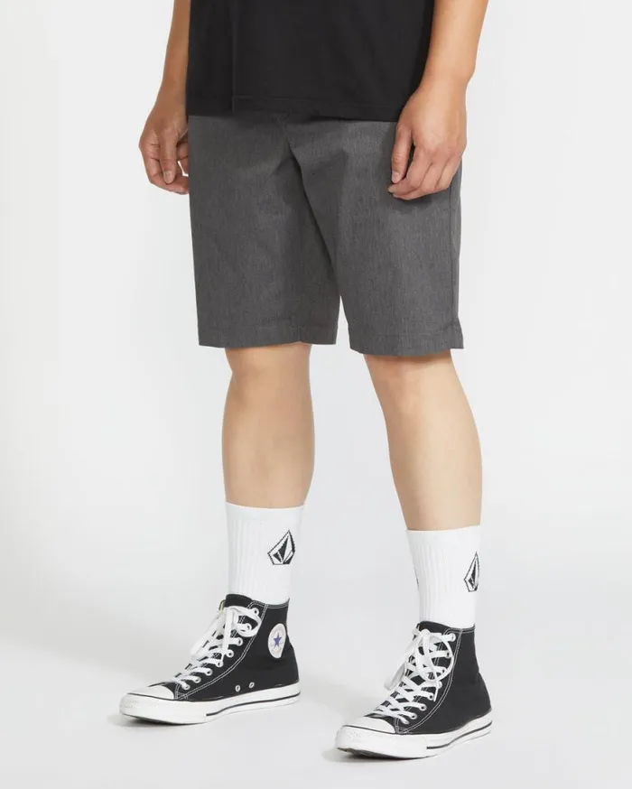 Frickin Modern Stretch Shorts 8211 Charcoal Heather Mens Volcom Shorts