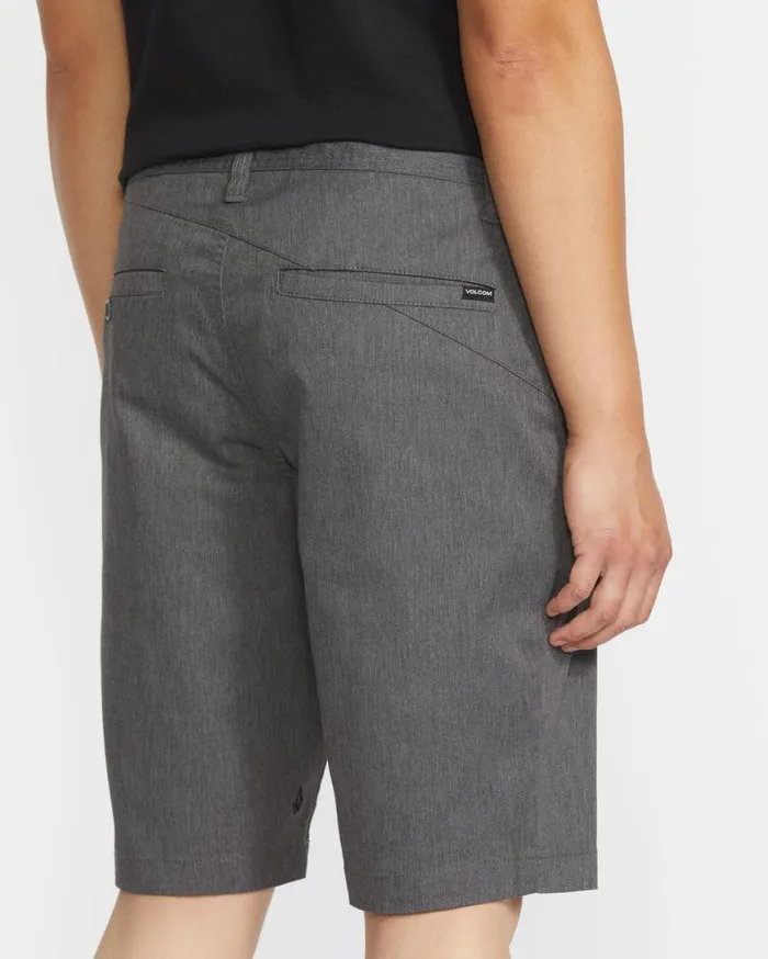 Frickin Modern Stretch Shorts 8211 Charcoal Heather Mens Volcom Shorts