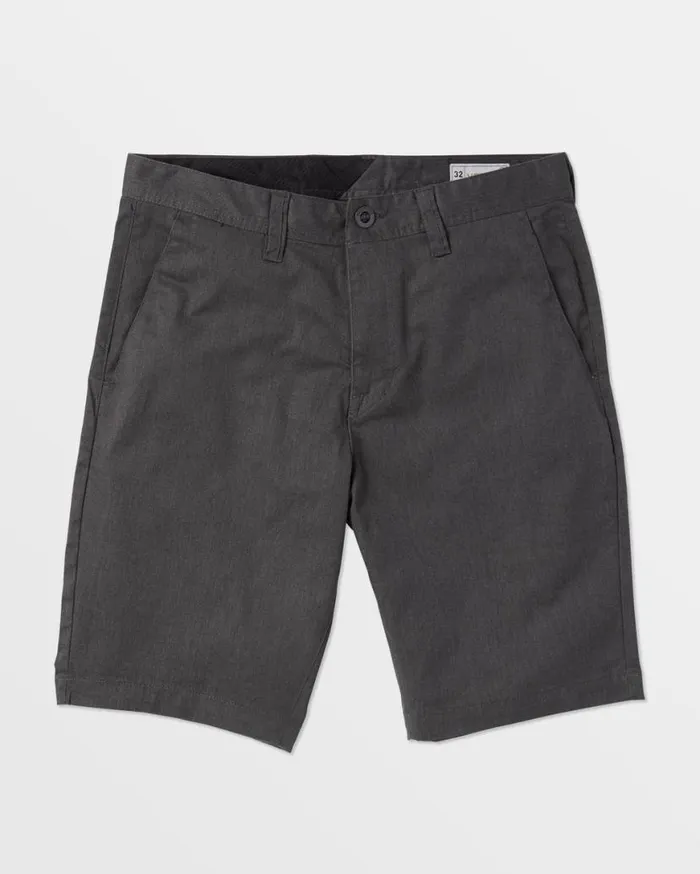 Frickin Modern Stretch Shorts 8211 Charcoal Heather Mens Volcom Shorts
