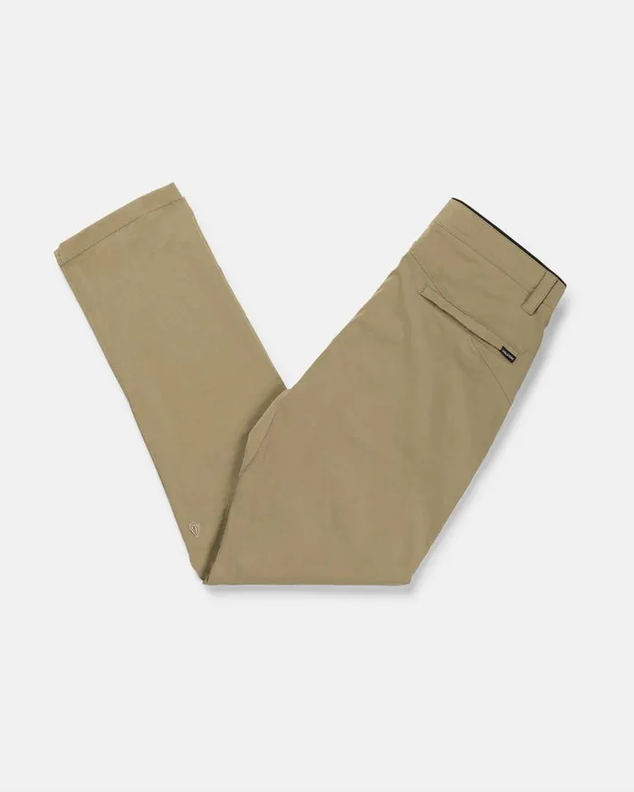 Frickin Tech Chino Pants 8211 Dark Khaki Mens Volcom Hiking
