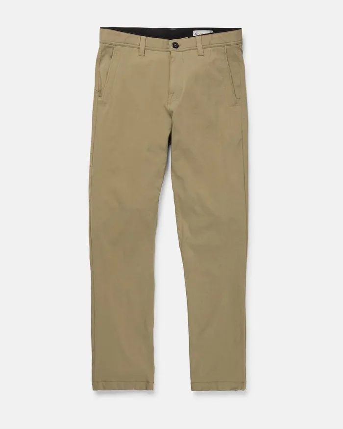 Frickin Tech Chino Pants 8211 Dark Khaki Mens Volcom Mountain Biking