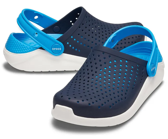 GirlsBoys Clogs Crocs Kids LiteRide Clog Navy White