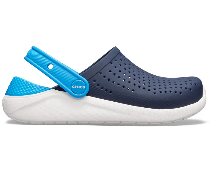 GirlsBoys Clogs Crocs Kids LiteRide Clog Navy White