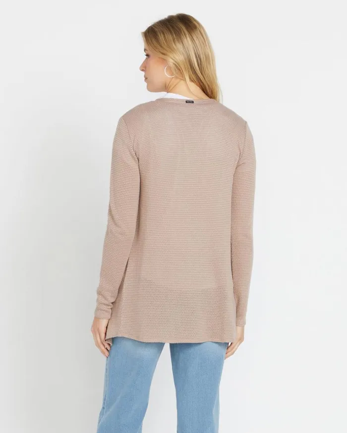 Go Go Wrap Cardigan 8211 Stone Womens Volcom Sweaters and Cardigans
