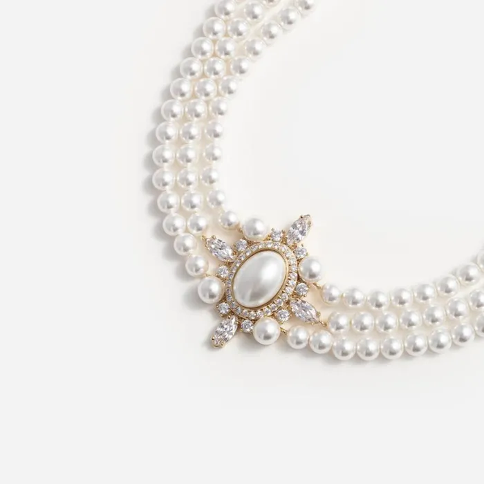 Gold Pearl Choker Women Self Portrait Jewellery Gold Pearl Choker Women Self Portrait Jewellery