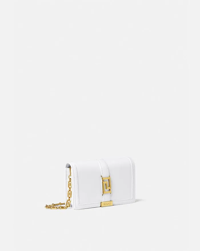 Greca Goddess Mini Bag White Women Versace Shoulder and Crossbody