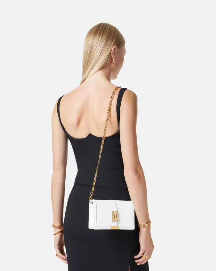 Greca Goddess Mini Bag White Women Versace Shoulder and Crossbody