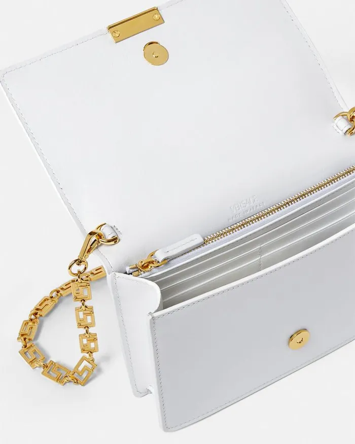 Greca Goddess Mini Bag White Women Versace Shoulder and Crossbody