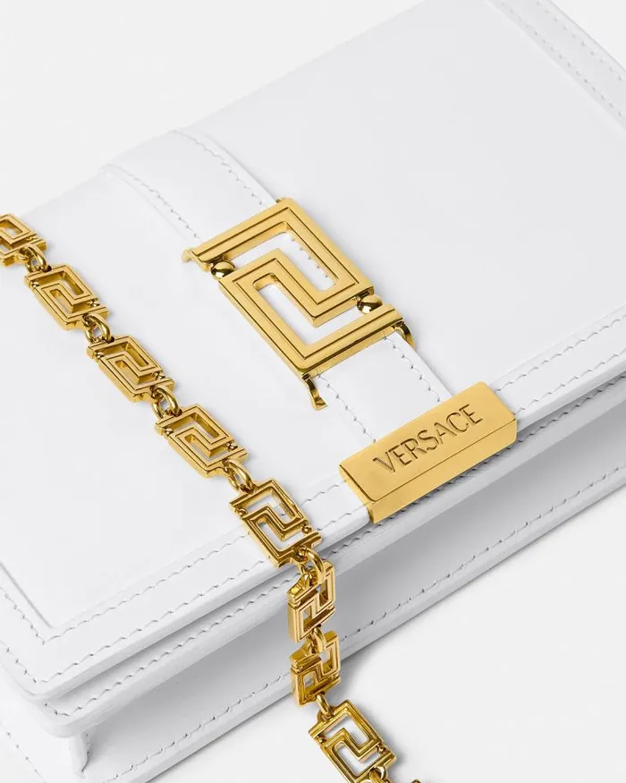 Greca Goddess Mini Bag White Women Versace Shoulder and Crossbody