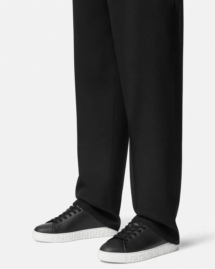 Greca Sneakers Black Men Versace Sneakers