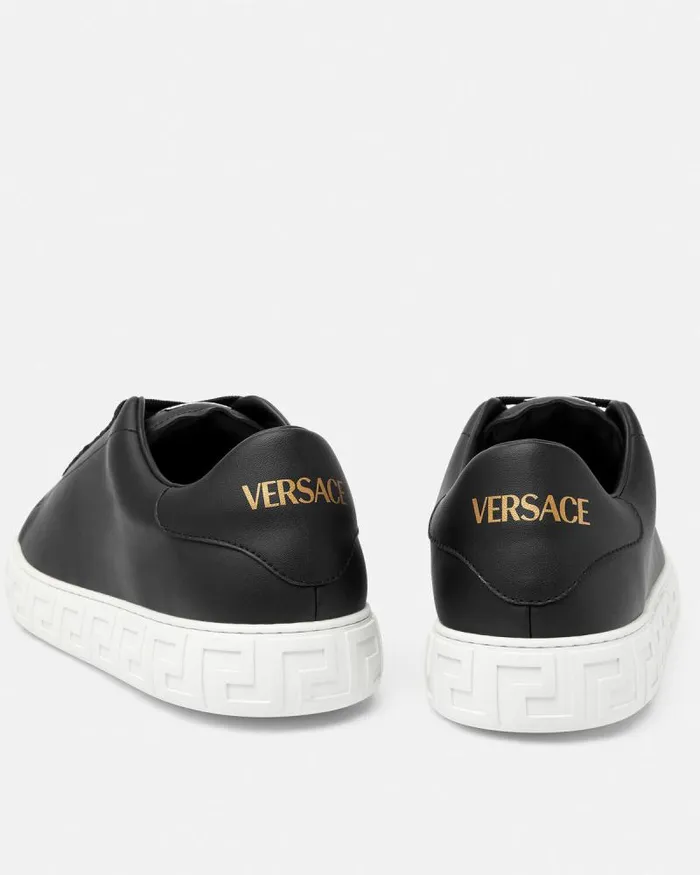 Greca Sneakers Black Men Versace Sneakers