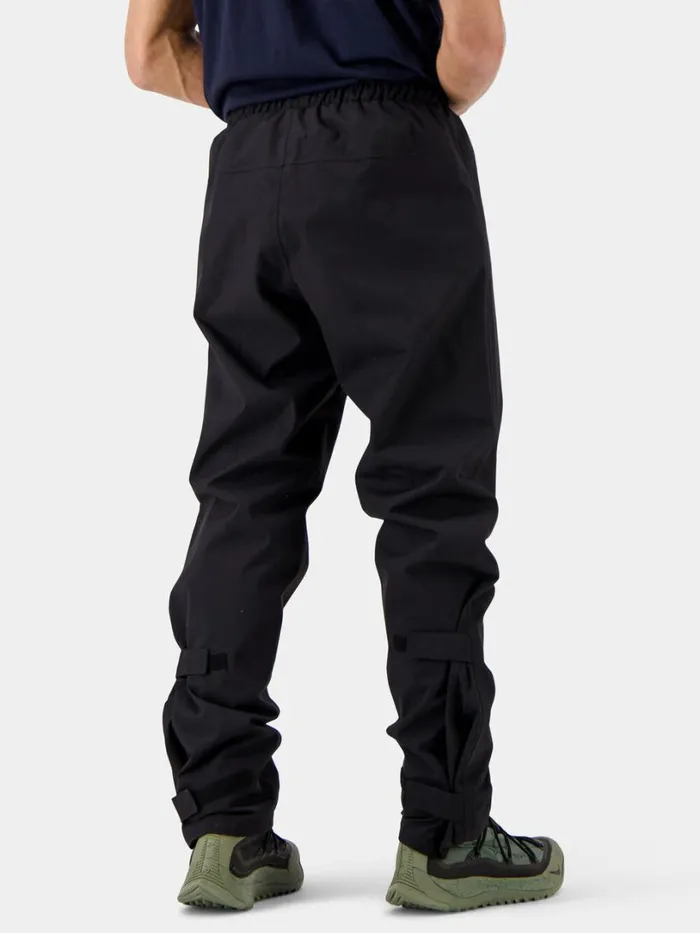 Grit Unisex Rain Pants Black Men Didriksons Waterproof Trousers