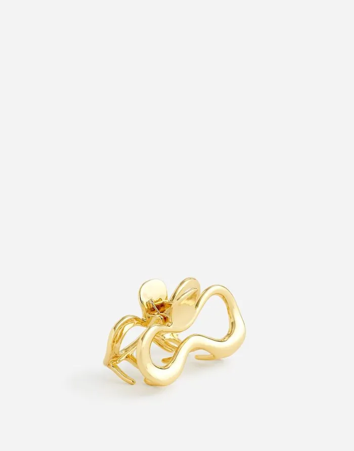 Hair Accessories Women Madewell Large Sculptural Claw Hair Clip Pale Gold