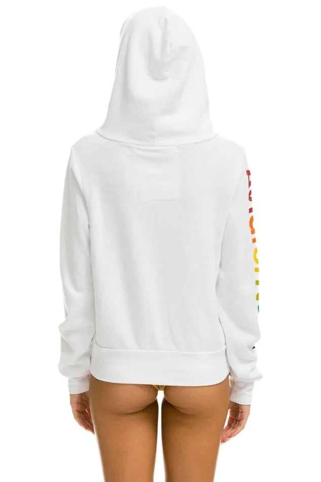 Hamptons Hoodie 8211 White WomenMen Aviator Nation Hoodies