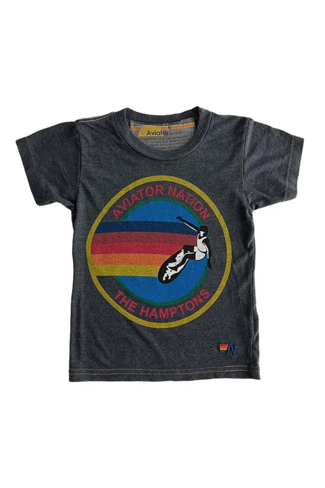 Hamptons Tee 8211 Charcoal Kids Aviator Nation Tees
