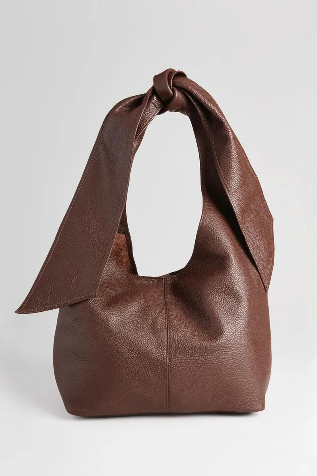 Handbags Women Elie Tahari Large Knot Leather Handbag ESPRESSO
