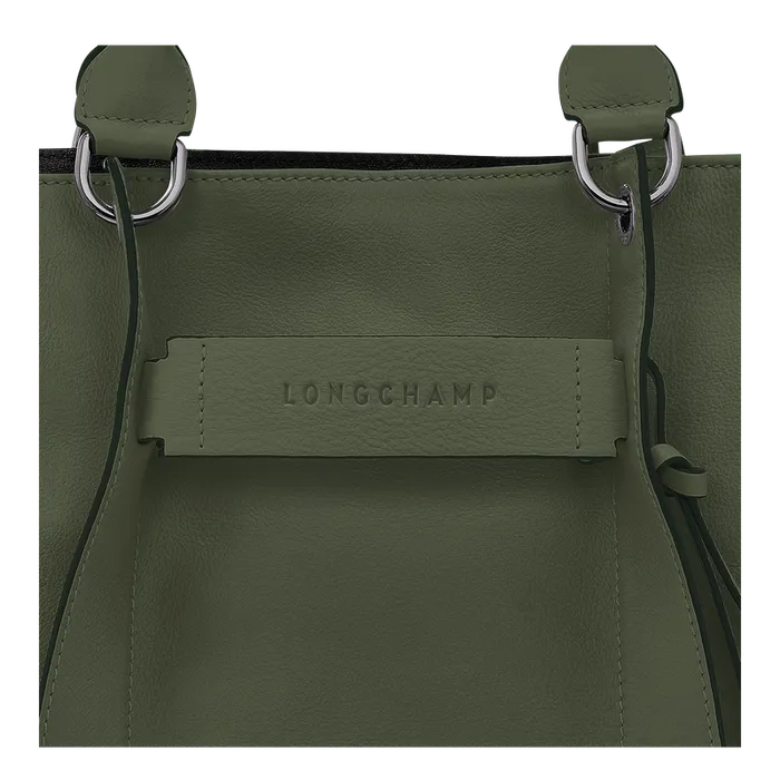 Handbags Women Longchamp 3D L Handbag Khaki Longchamp