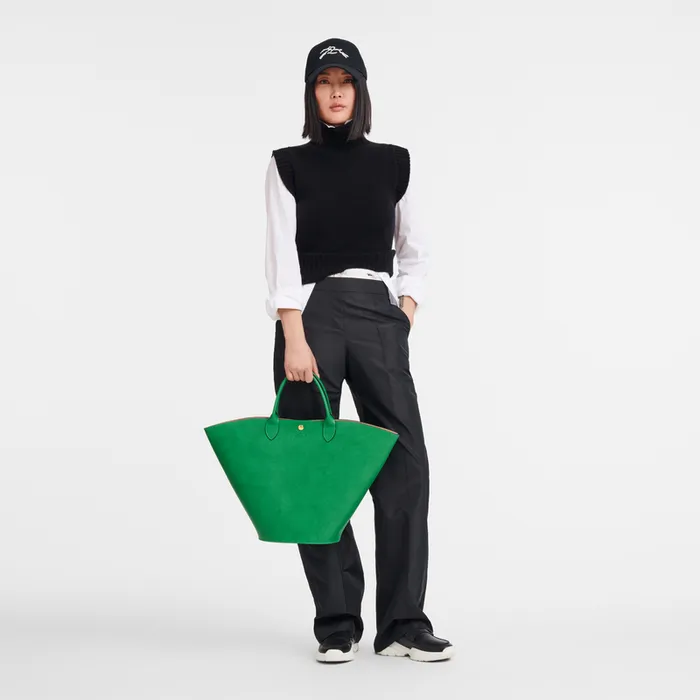 Handbags Women pure XL Tote bag Green Longchamp Handbags Women pure XL Tote bag Green Longchamp