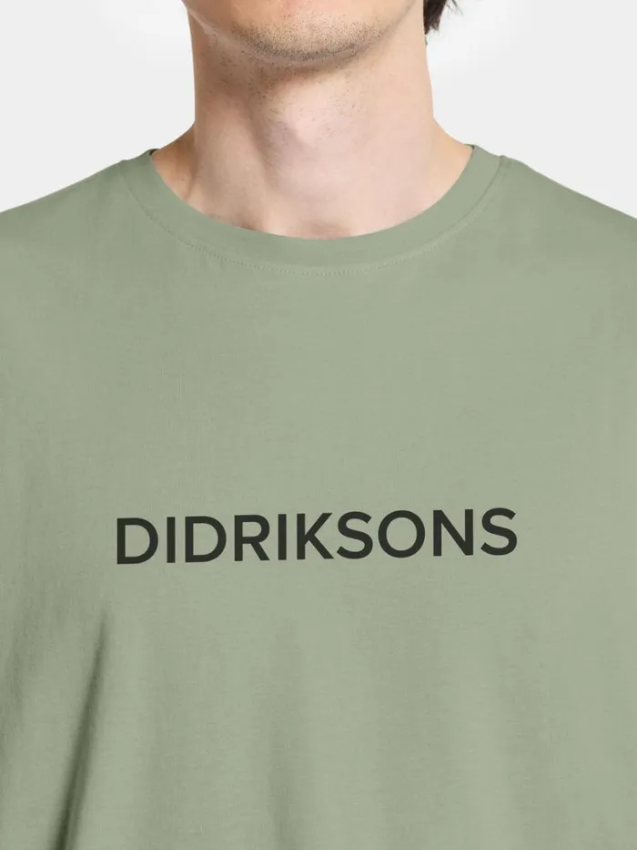 Harald Men039s Tshirt Didriksons Light Moss Men Didriksons Tshirts and Polos