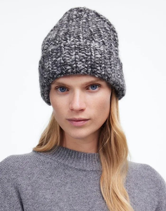Hats Women Madewell Marled Chunky Beanie Cookies And Cream