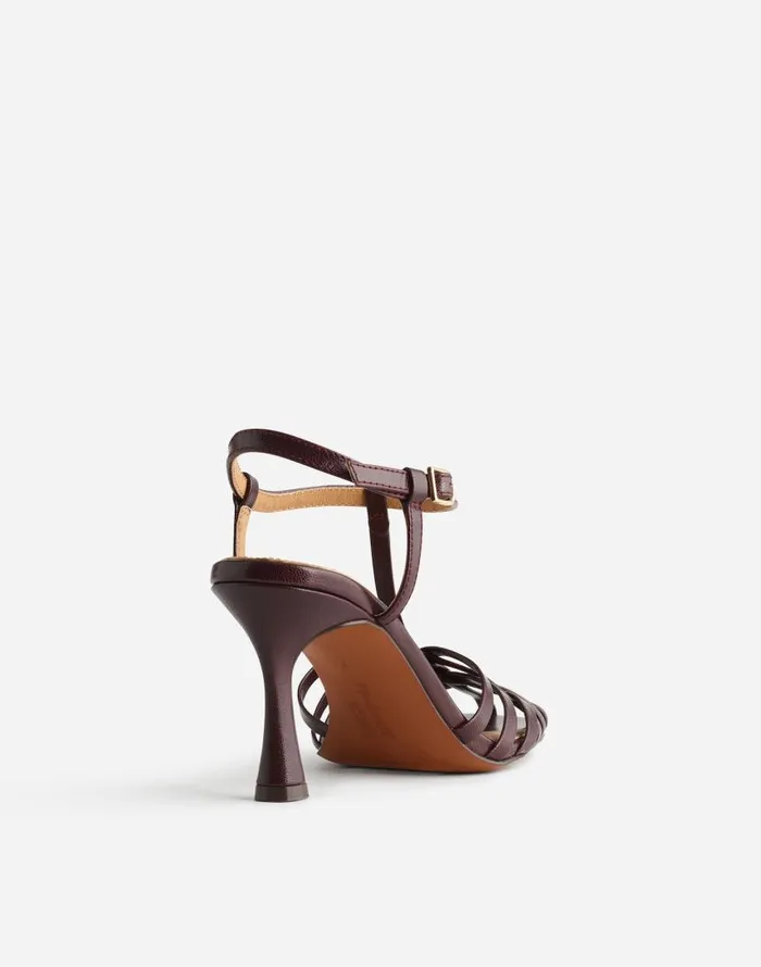 Heels Women Madewell The Milano Heeled Sandal Dark Plum