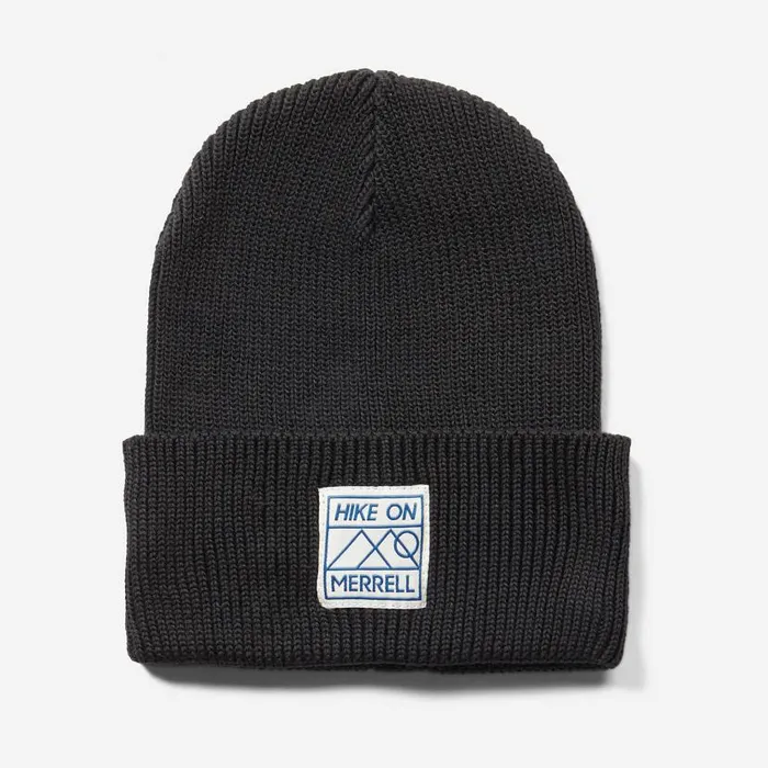 Hike On Patch Beanie Black Men Merrell Hats