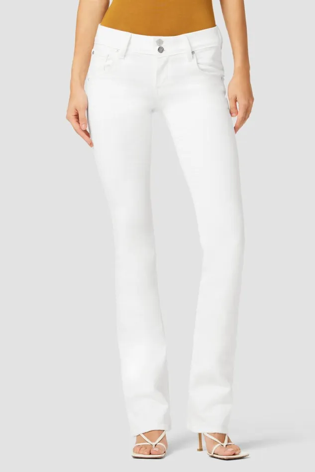 Hudson Jeans Bootcut Beth MidRise Baby Bootcut Jean White 8211 Women